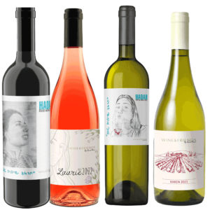 מארז רביעיית יינות לזכר גיבורות ישראל שנפלו במלחמות