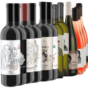 סדרת חרבות ברזל 12 בקבוקי יין לזכר גיבורי ישראל. סדרה ב'