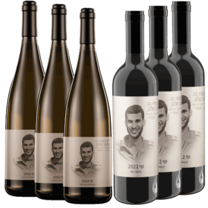 שש יינות לבנים ואדומים לזכר שי שמריז