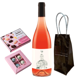 מארז רוזה לזכר עמרי ופרלינים שוקולד